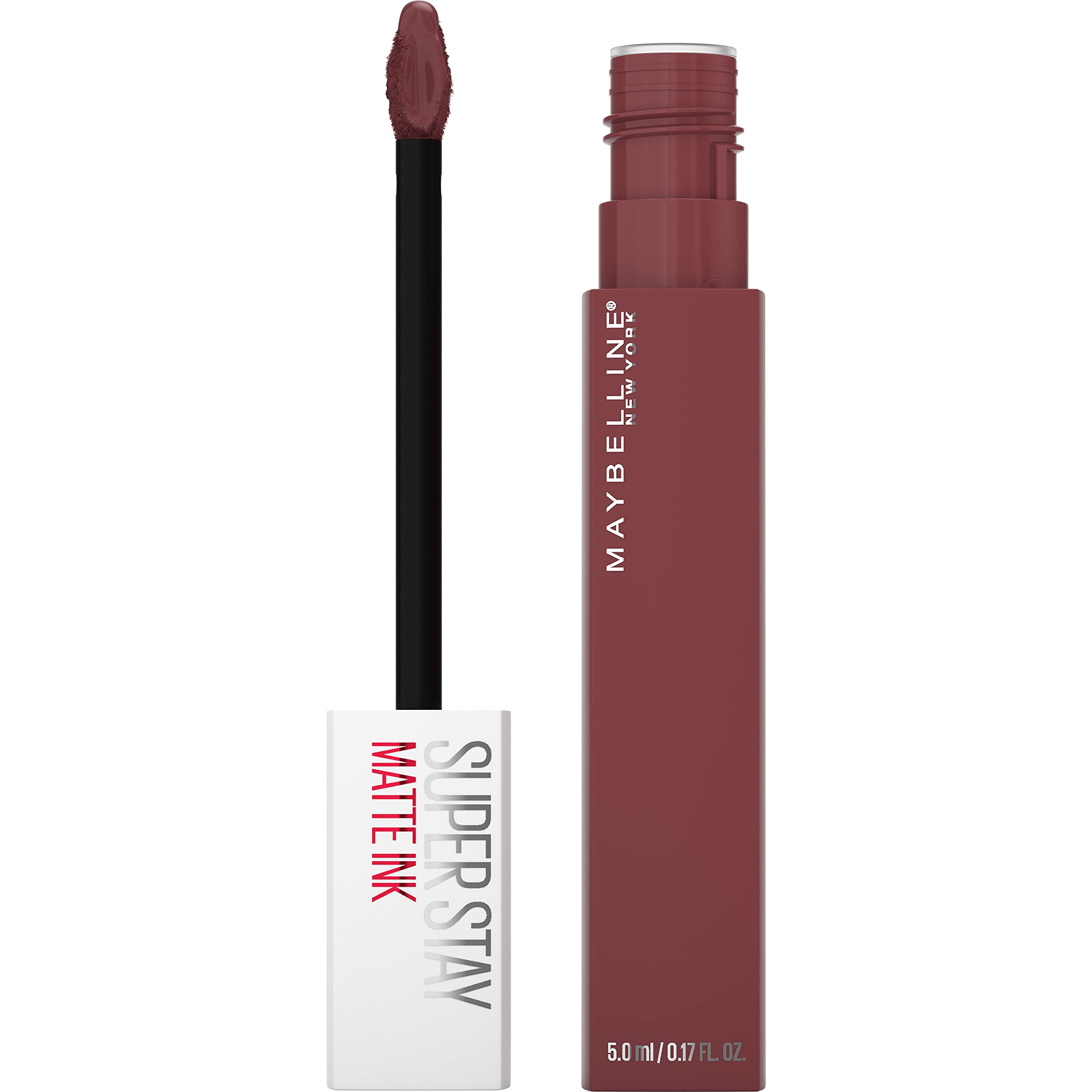 Maybelline Super Stay Matte Ink Liquid Lipstick Makeup, Long Lasting High Impact Color, Up to 16H Wear, Seductress, Light Rosey Nude, 1 Count